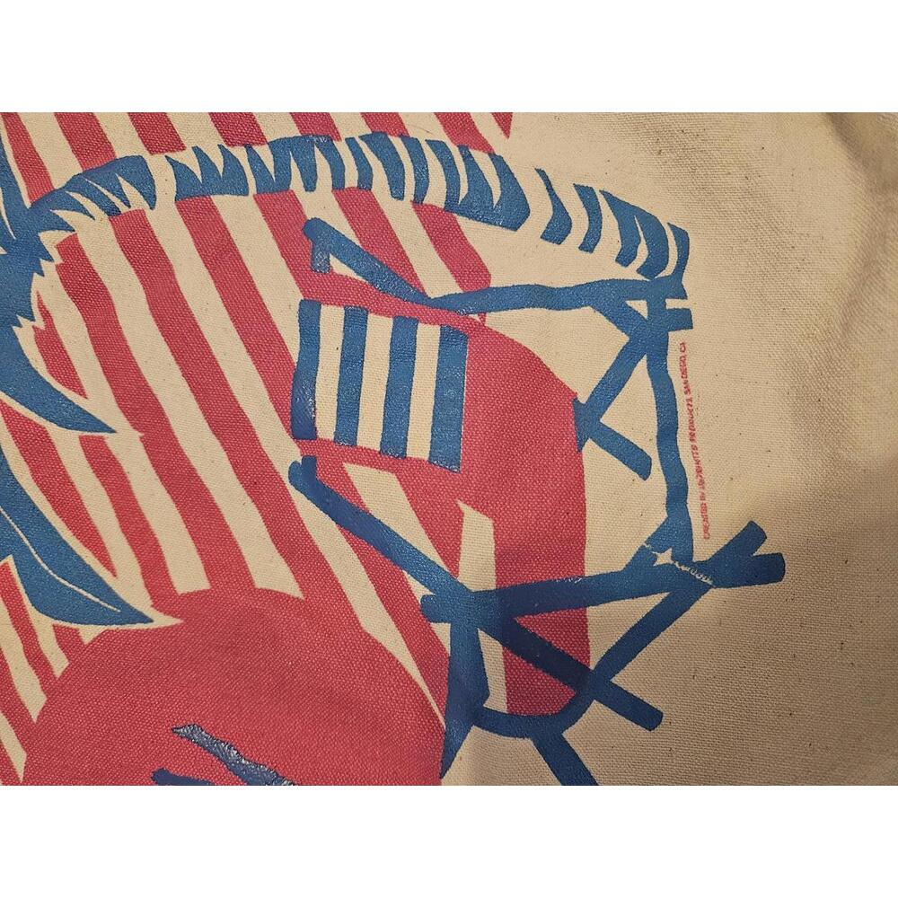 Large Vintage Jazzercise Canvas Tote Bag - Picture 2 of 7